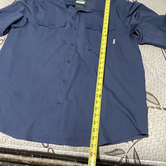 Columbia Omni Shade Long Sleeve Button Down Shirt Men's XL Sports Wear - Picture 5 of 8